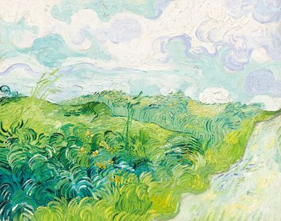 Green Wheat Fields, Auvers (1890).