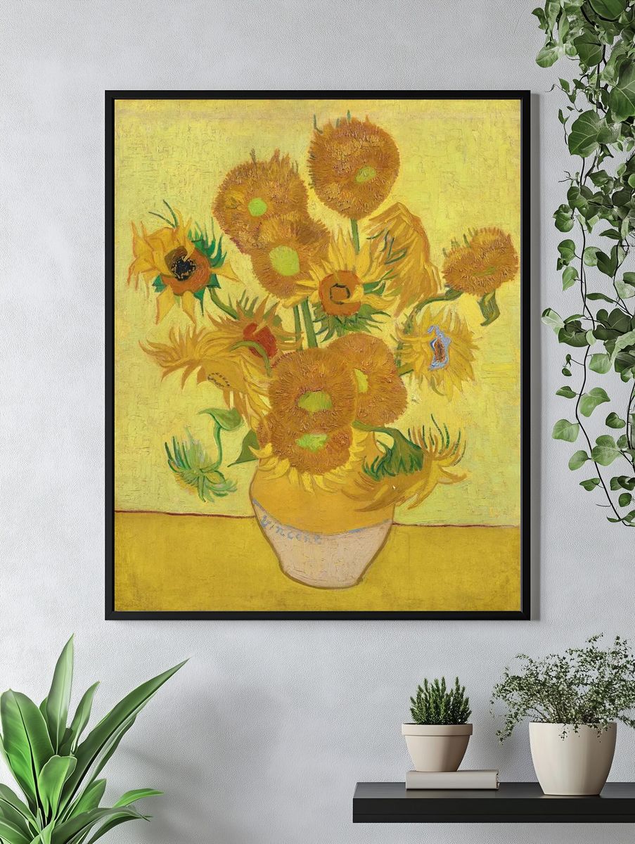Vincent van Gogh 's Sunflowers. — room view 4