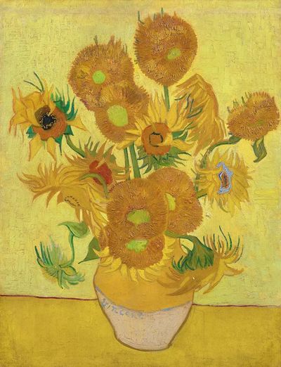 Vincent van Gogh 's Sunflowers. poster