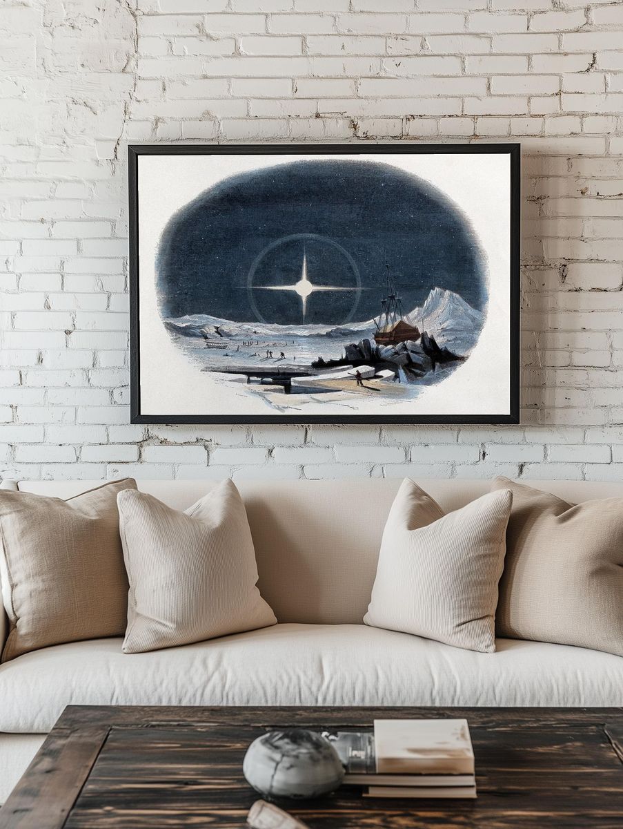 Halos — Vintage Art Print. — room view 1