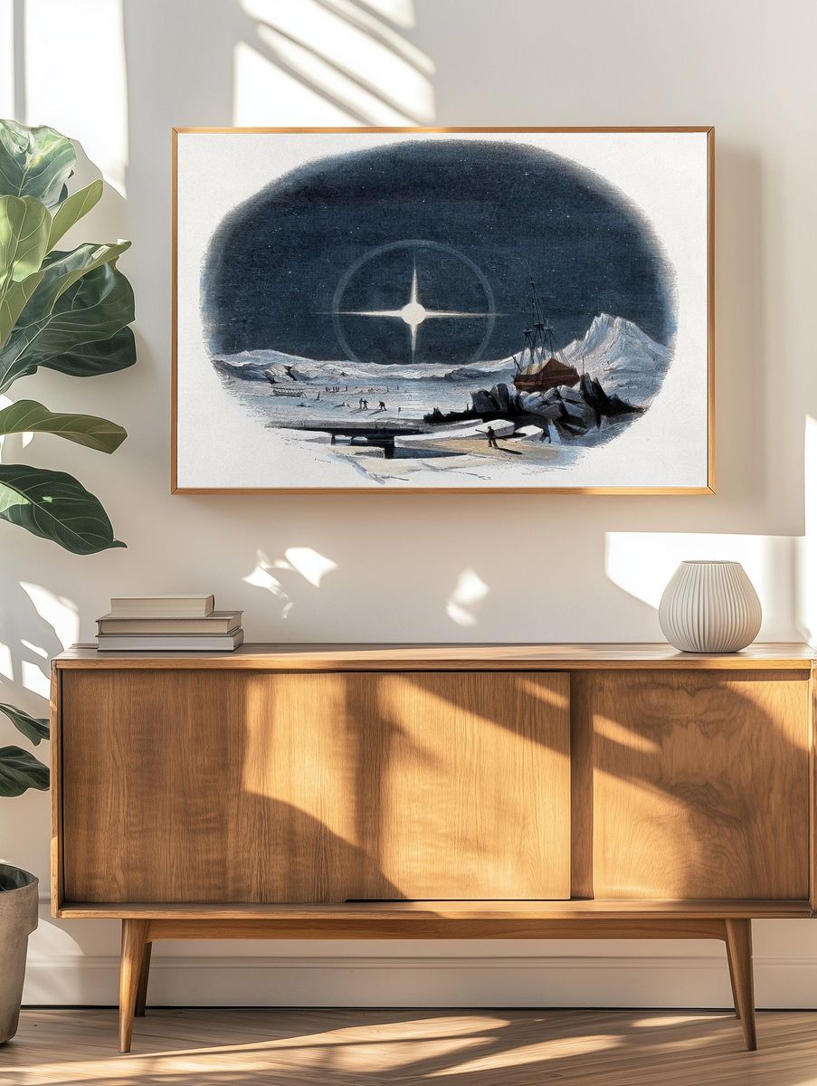 Halos — Vintage Art Print. — room view 3