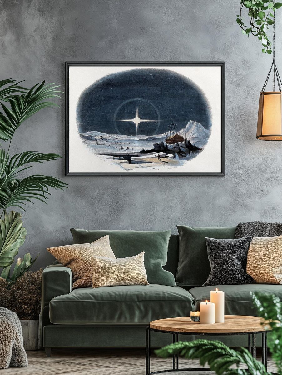 Halos — Vintage Art Print. — room view 4