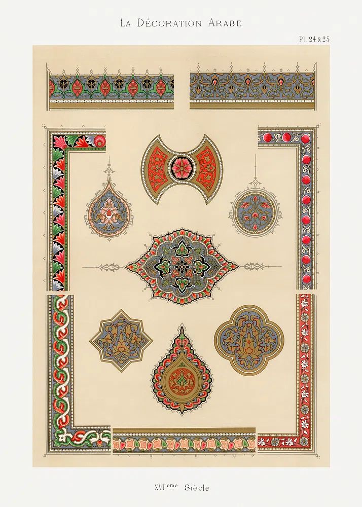 La Décoration Arabe — Vintage Print. poster — vintage art