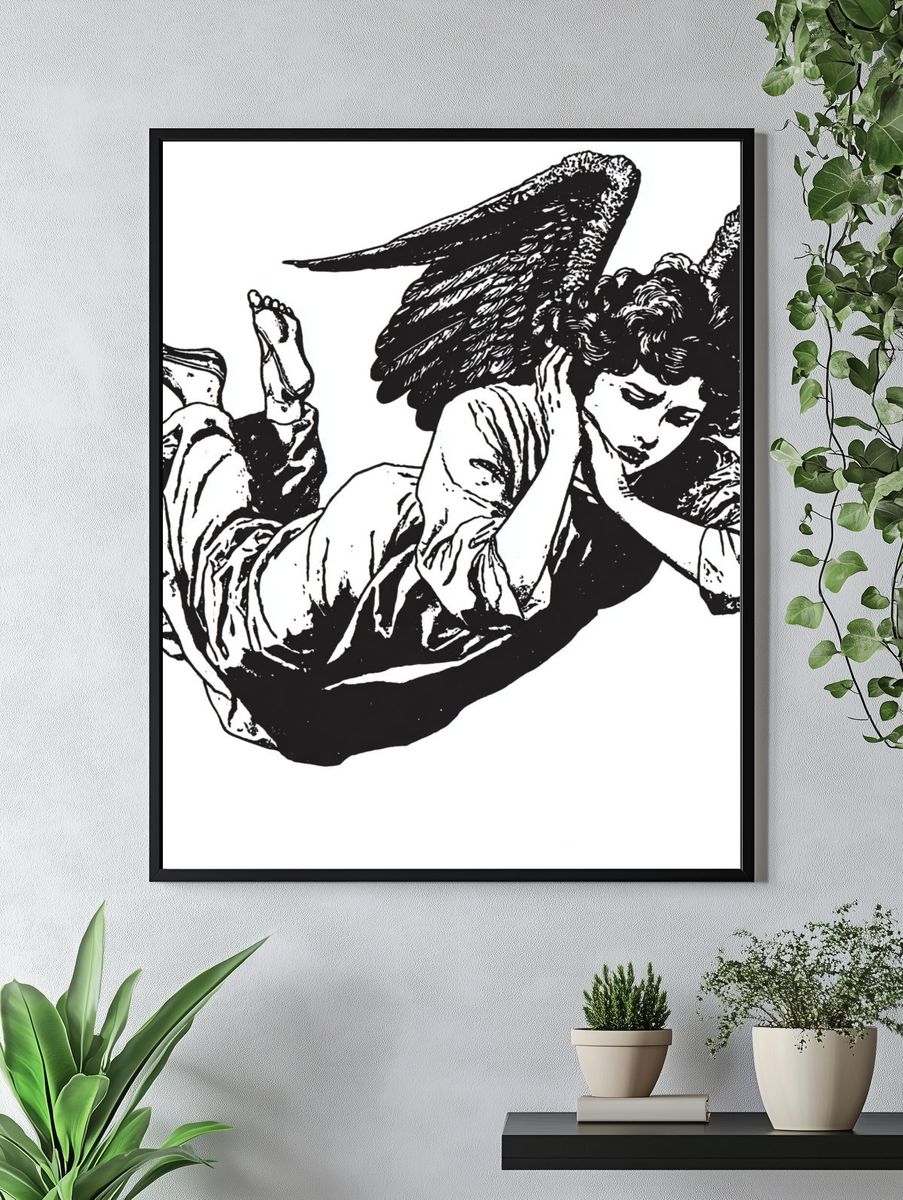 Sleeping Angel — Vintage Print. — room view 4