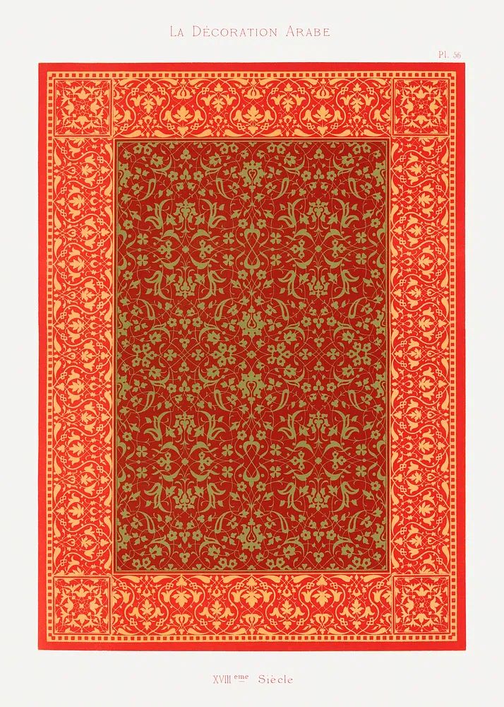 La Décoration Arabe — Vintage Print. poster detail