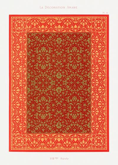 La Décoration Arabe — Vintage Print. poster