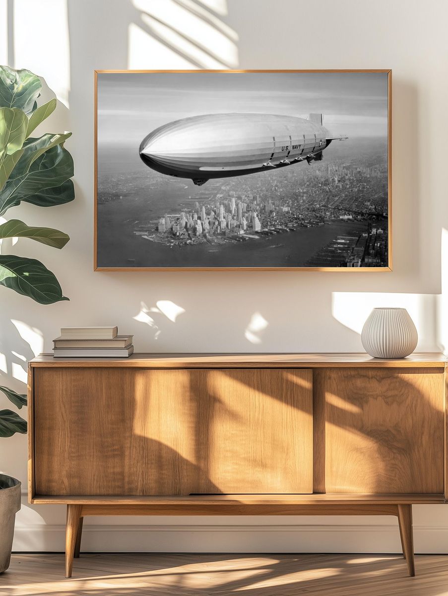 U.S. Navy Airship — Vintage Print. — room view 3
