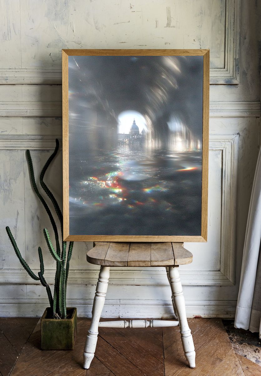 Venetian Archway Reflection — Photography Print. — room view 1