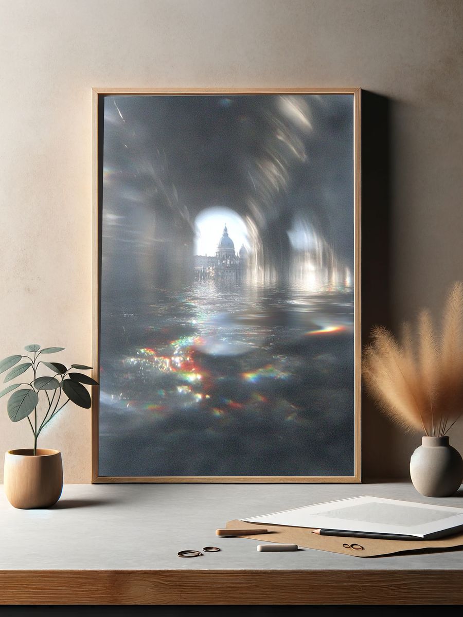 Venetian Archway Reflection — Photography Print. — room view 2
