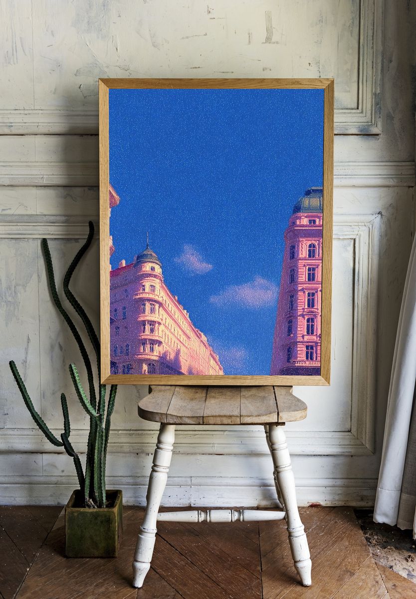 Historic Architecture — Vintage Print. room preview