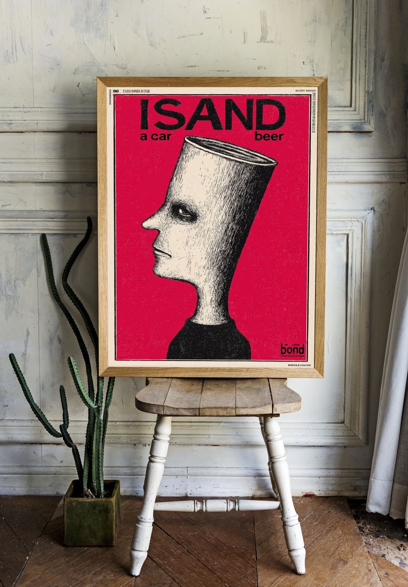 ISAND — Vintage Advertising Print. — room view 1