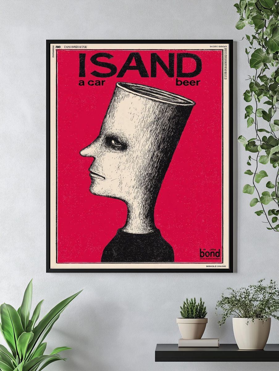 ISAND — Vintage Advertising Print. — room view 4