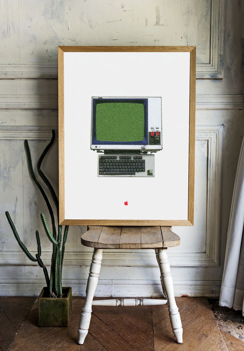 Vintage Apple Computer Poster. room preview