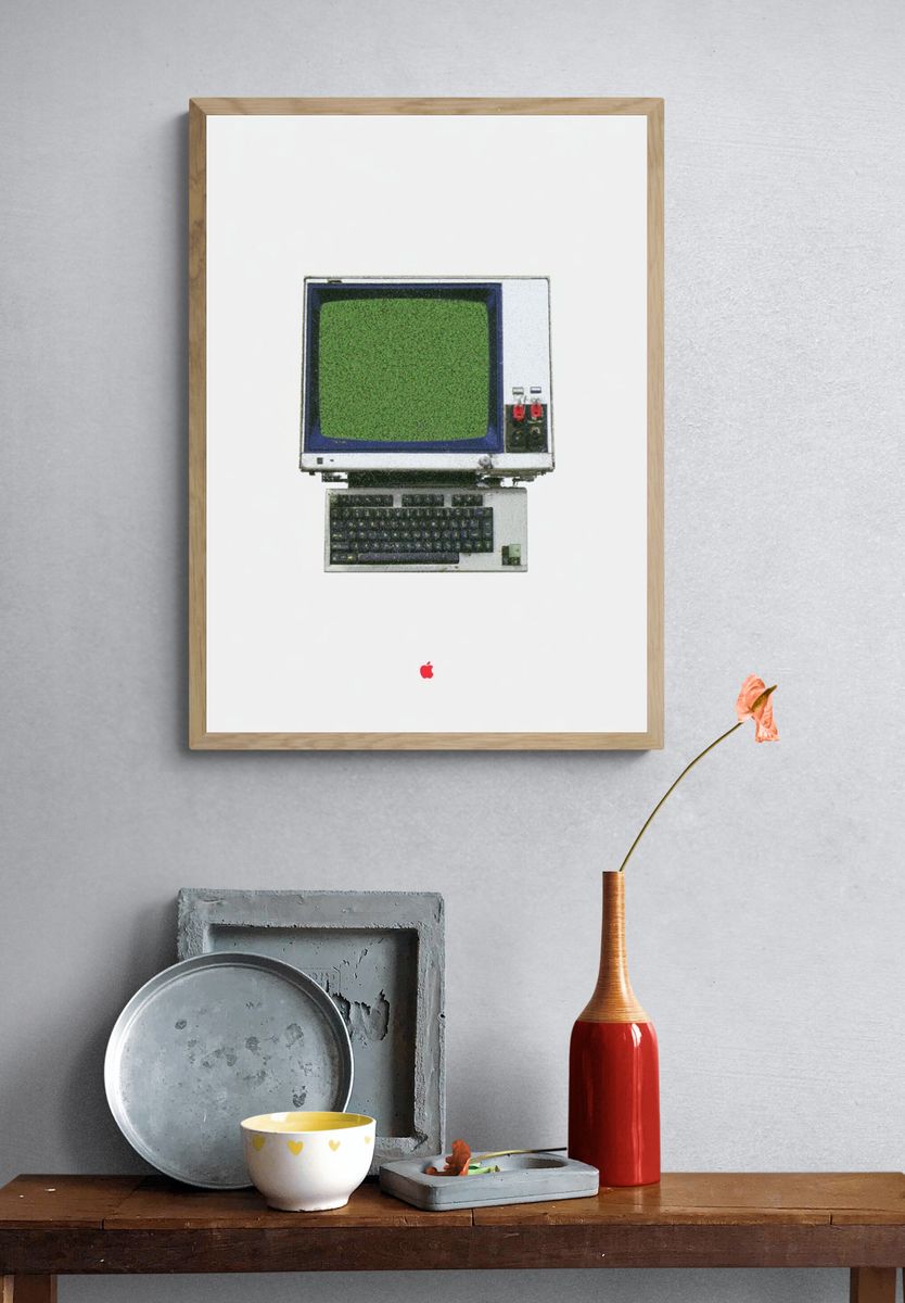 Vintage Apple Computer Poster. — room view 3