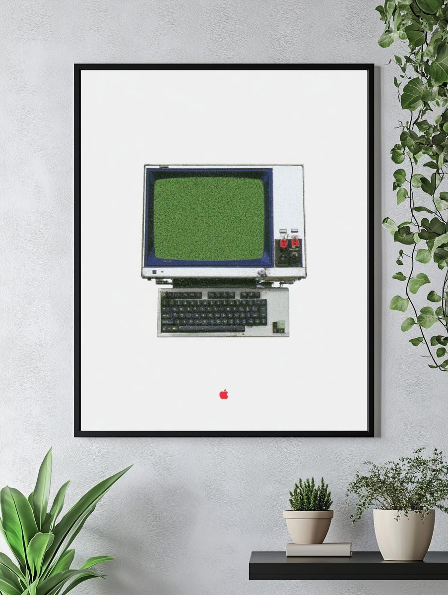 Vintage Apple Computer Poster. — room view 4
