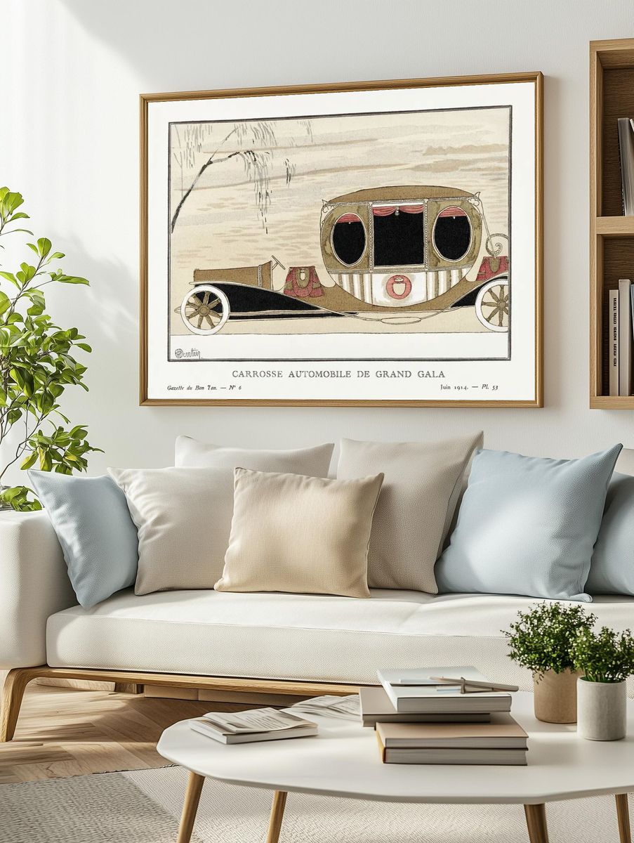 Carrosse Automobile de Grand Gala — Vintage Print. — room view 2