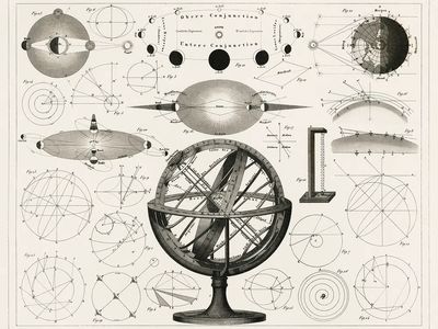 Bolder-Atlas Brockhaus, printed 1849, antique