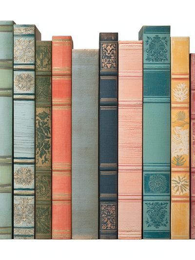 Vintage Book Spines Poster.