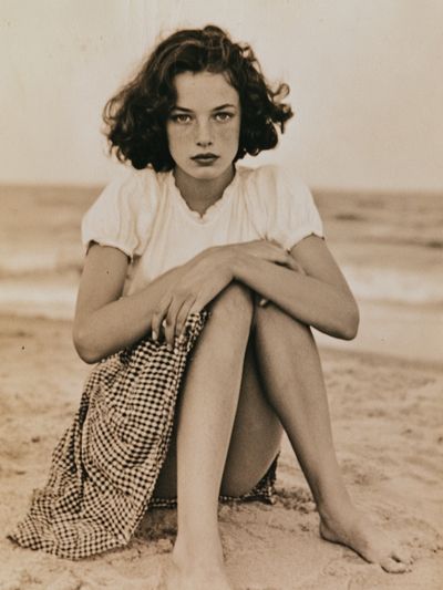 Vintage Beach Portrait Poster. poster