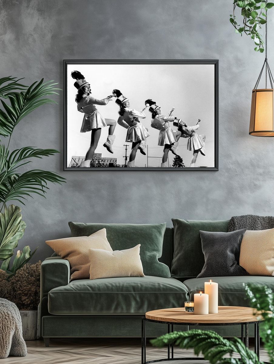 Marching Band Performers — Vintage Print. — room view 4