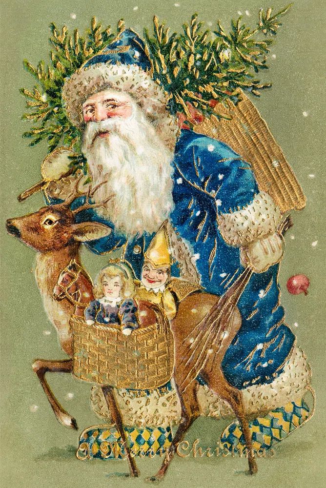 Merry Christmas (ca. 1900s) Miriam. poster detail