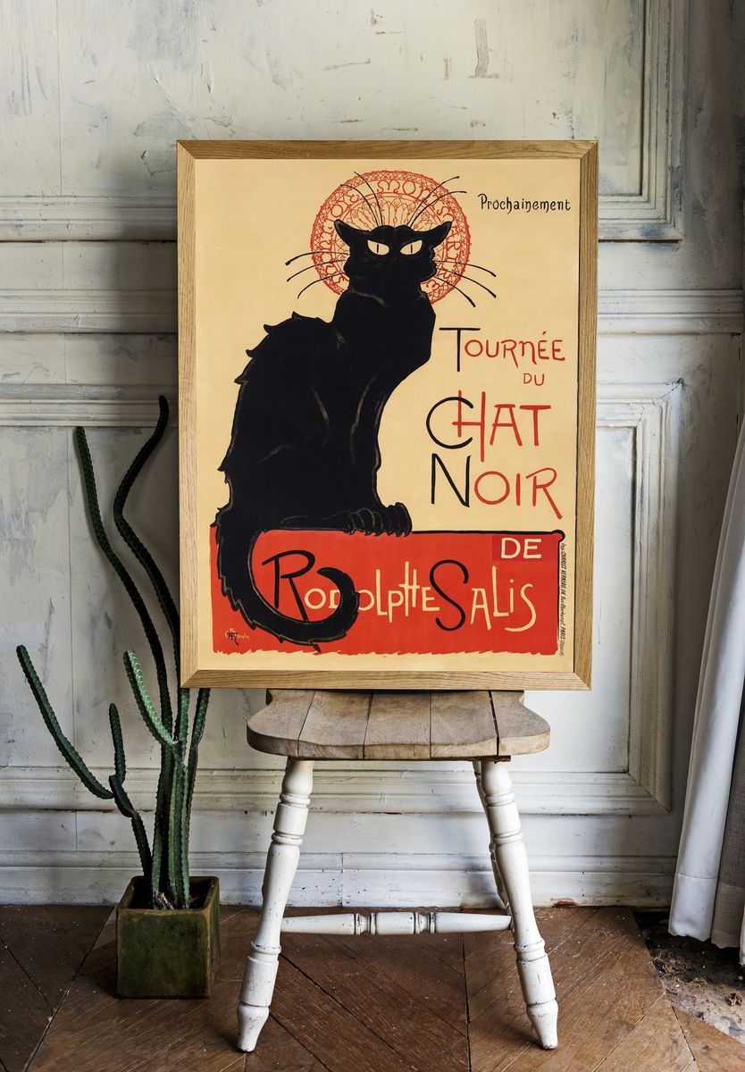 Chat Noir Vintage Poster. — room view 1