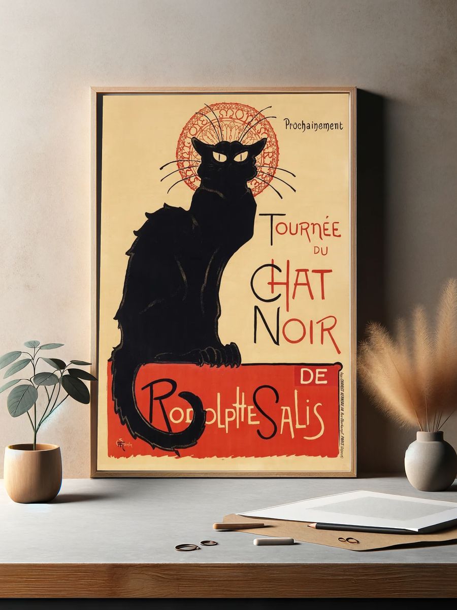 Chat Noir Vintage Poster. — room view 2