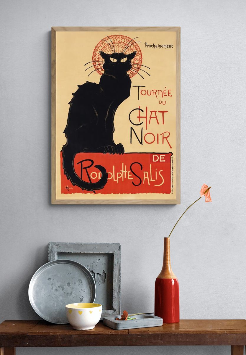 Chat Noir Vintage Poster. — room view 3