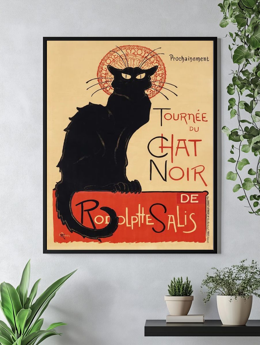 Chat Noir Vintage Poster. — room view 4