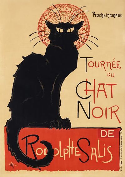 Chat Noir Vintage Poster. poster