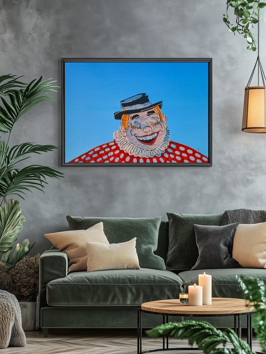 Vintage Clown Sign Poster. — room view 4