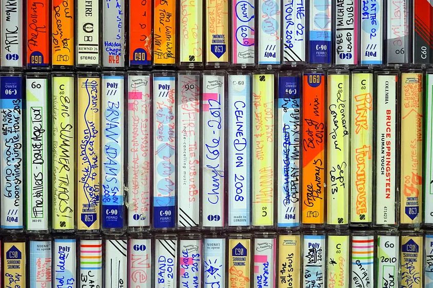 Vintage Cassette Tapes Poster. poster detail