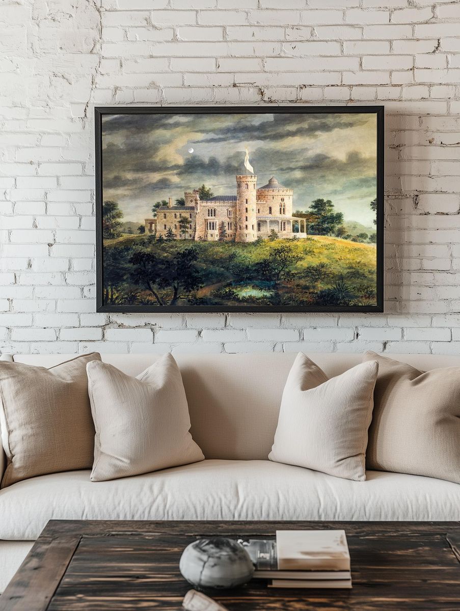Castle on a Hill — Vintage Print room preview