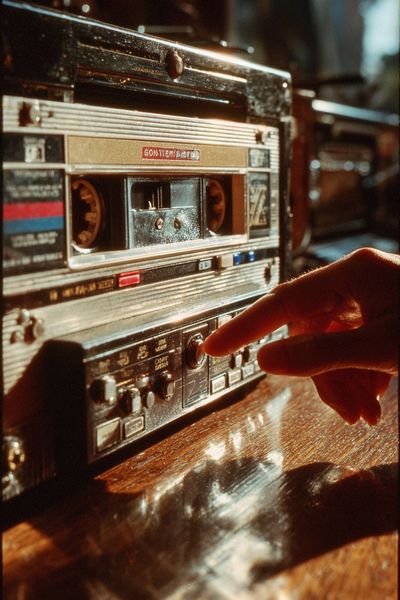 Vintage Cassette Player Poster