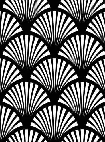 Art Deco Fan Pattern Poster. poster detail