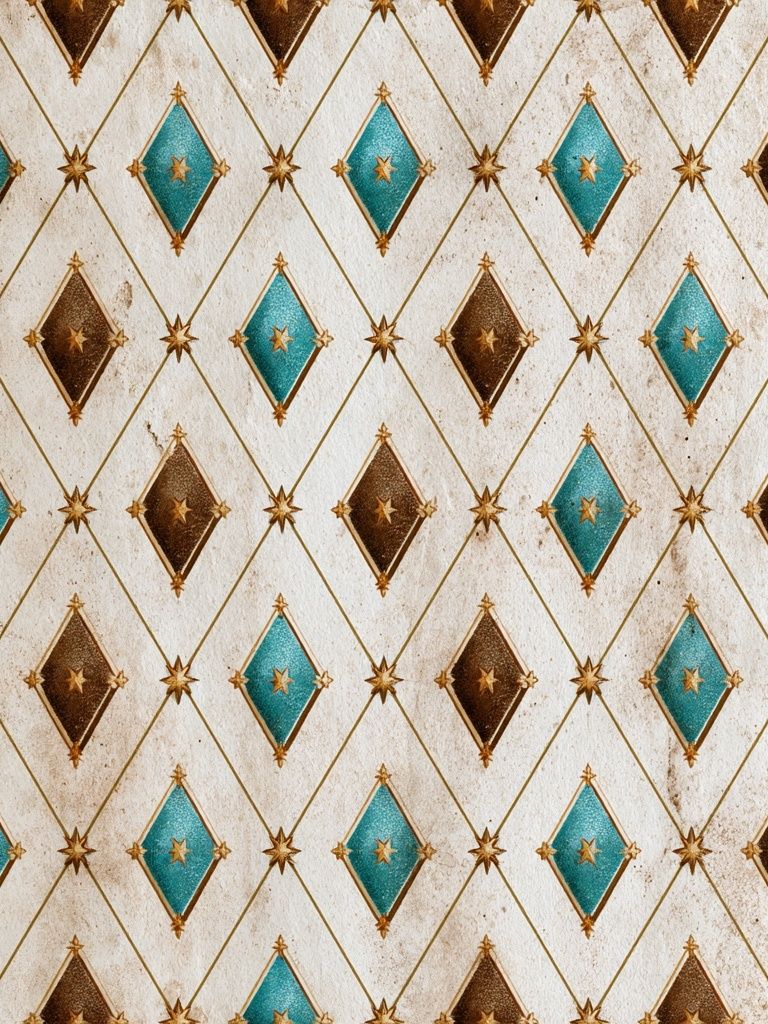 Art Deco Diamond Pattern Poster. poster detail