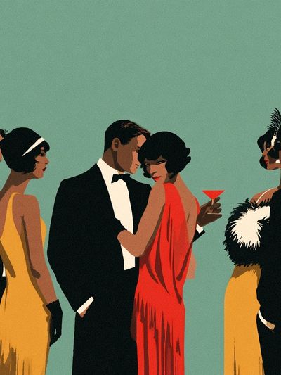 Art Deco Cocktail Party Poster.