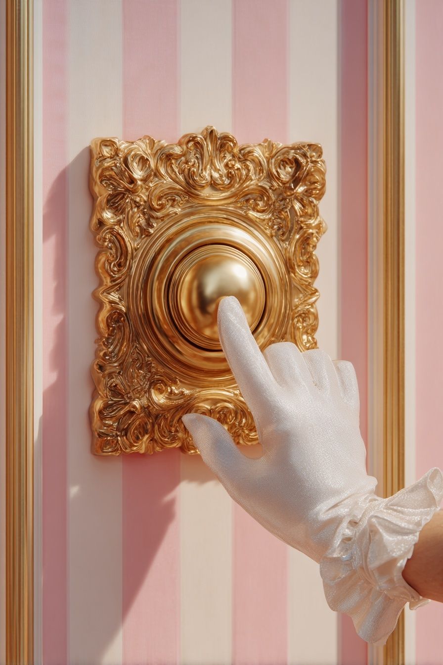 Elegant Door Knob — Vintage Print. poster detail