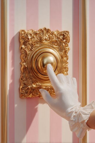 Elegant Door Knob — Vintage Print
