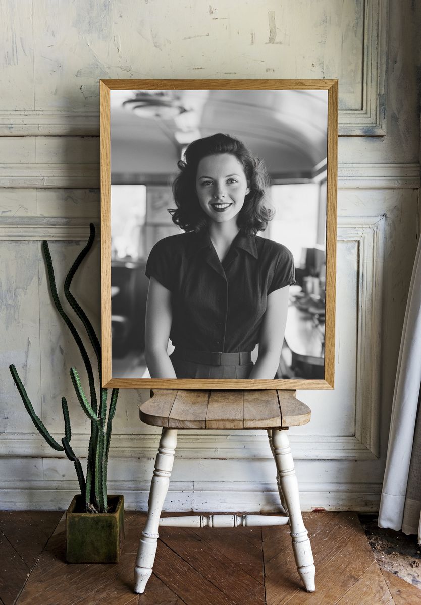 Vintage Diner Portrait Poster. room preview