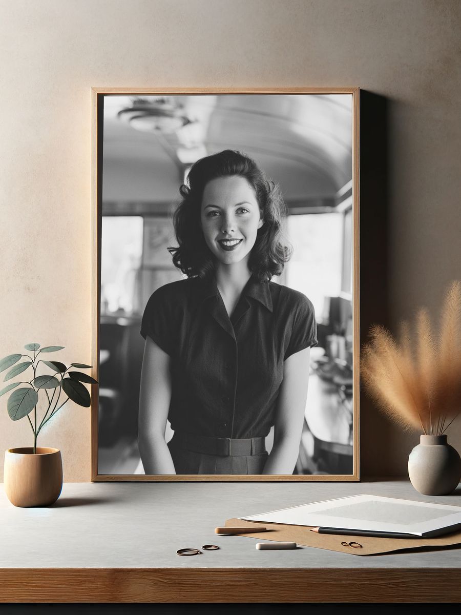 Vintage Diner Portrait Poster. — room view 2