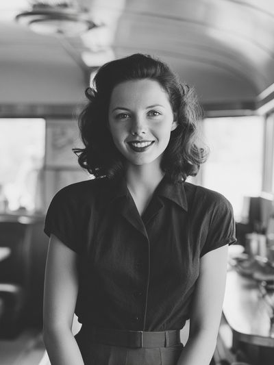 Vintage Diner Portrait Poster. poster