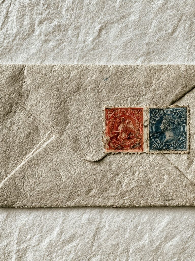 Vintage Envelope Still Life Poster. poster detail