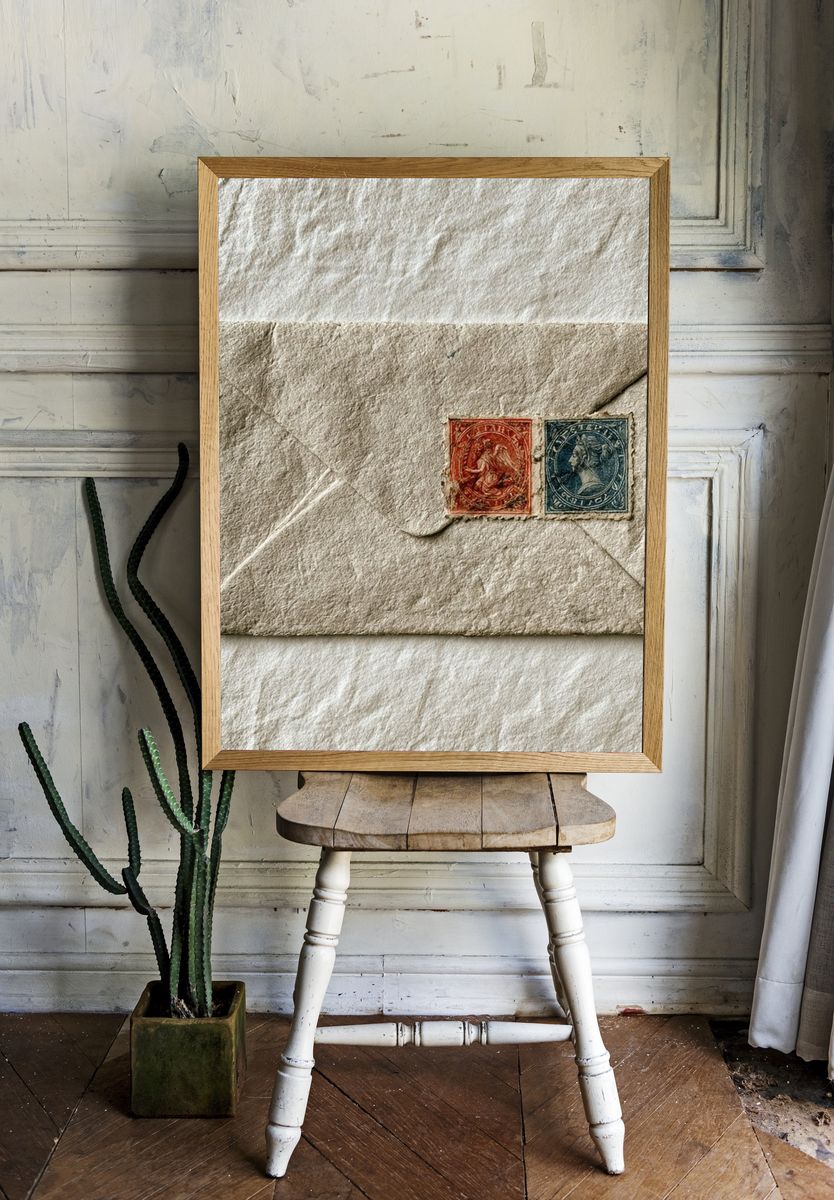 Vintage Envelope Still Life Poster. room preview