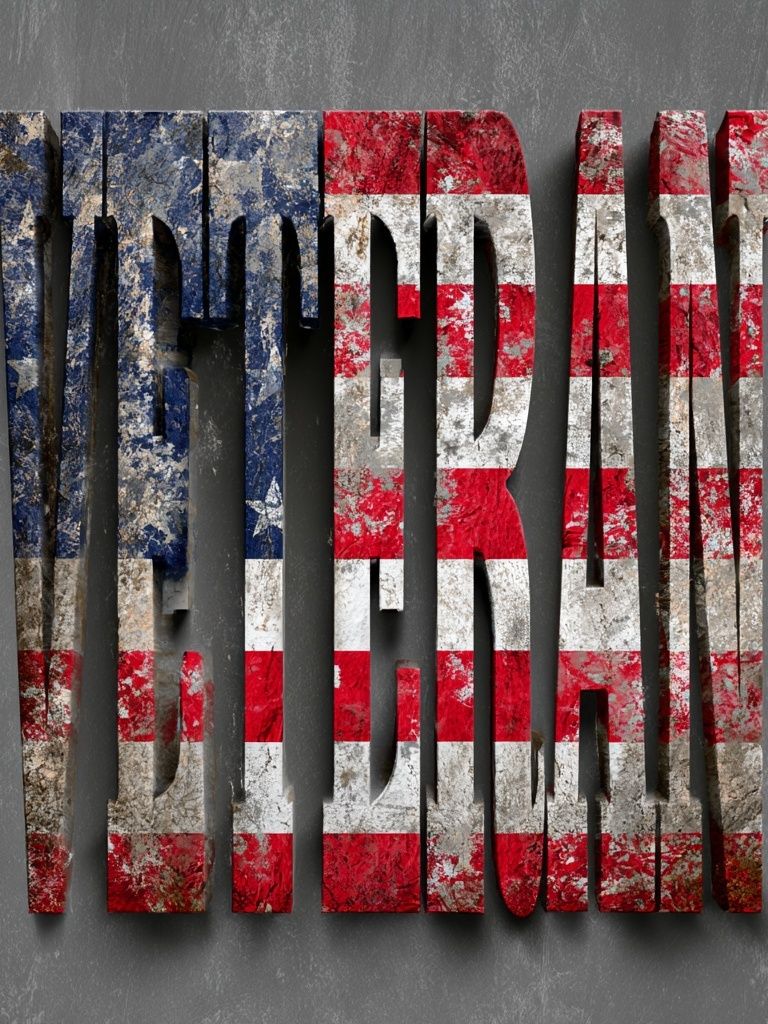 Veteran Typography Poster. poster — typography art