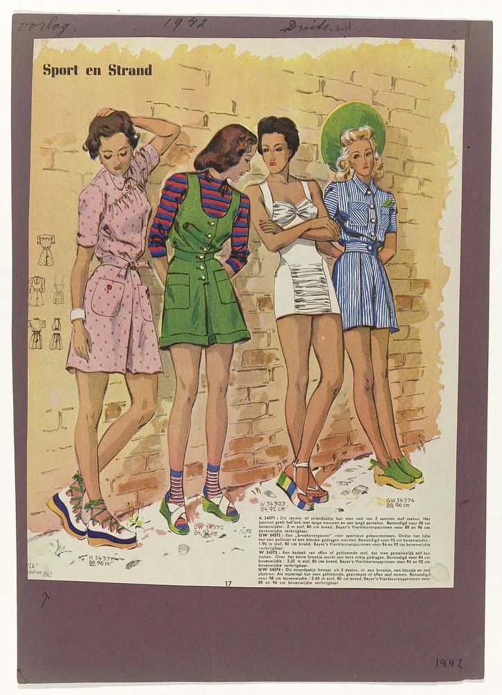 Sport en strand: K 34371. poster — vintage art