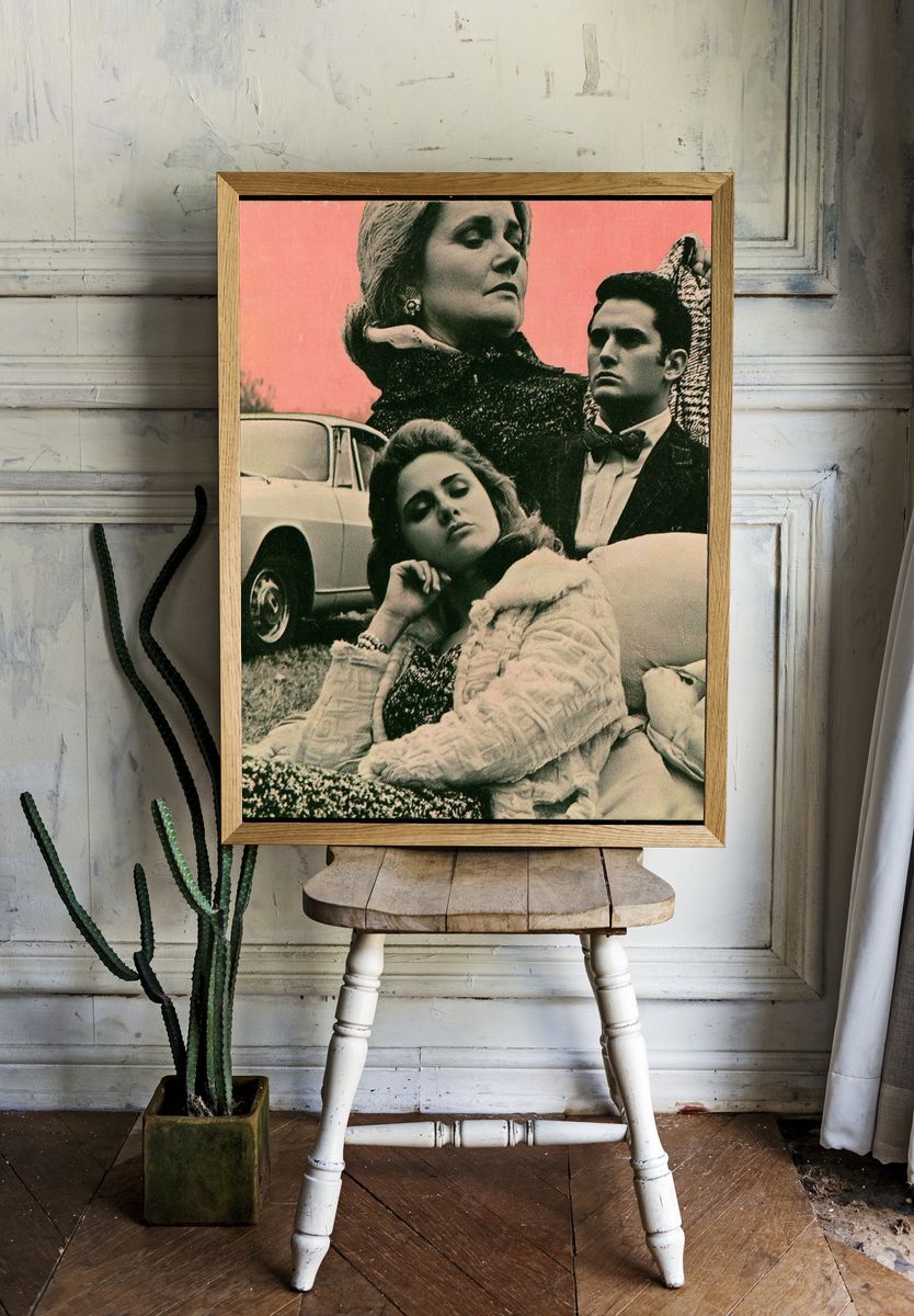 Retro Fashion Portrait Poster. room preview