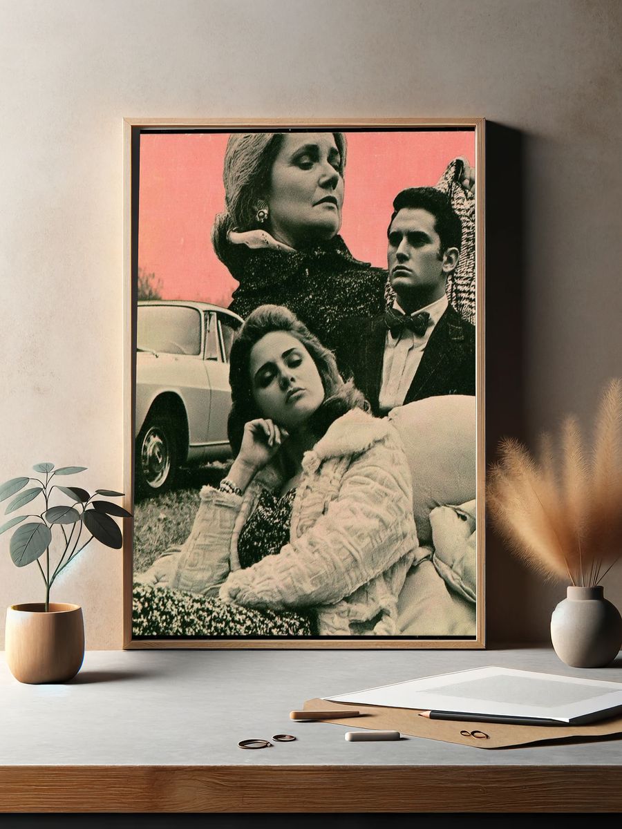 Retro Fashion Portrait Poster. — room view 2