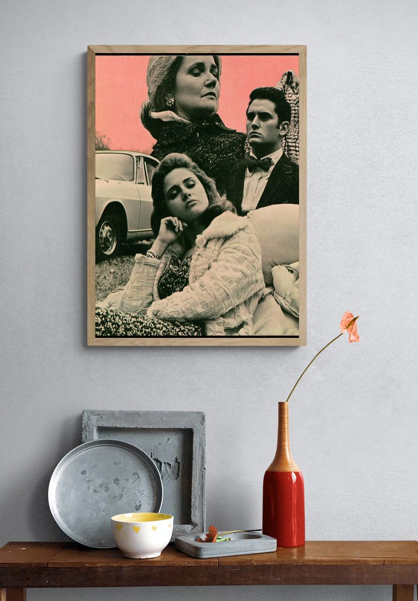 Retro Fashion Portrait Poster. — room view 3