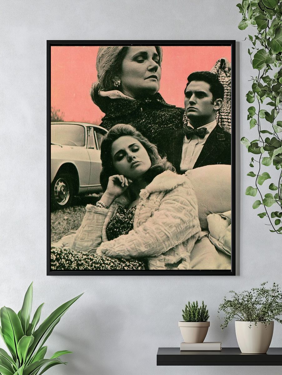 Retro Fashion Portrait Poster. — room view 4